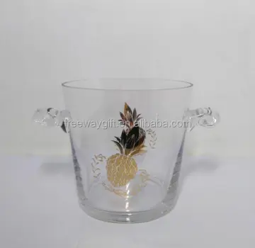 giant glass shaped ice wine bucket wine cooler