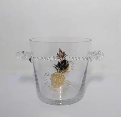 giant glass shaped ice wine bucket wine cooler