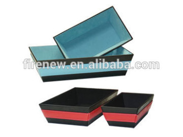 High End PU Leather Gifts Storage Tray
