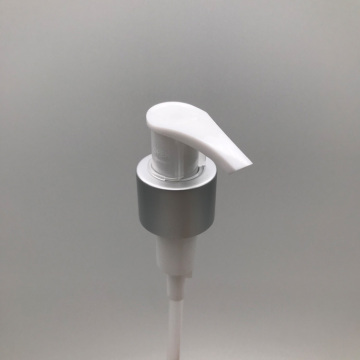 Pompe de distributeur de savon de lotion cosmétique en aluminium de 24 mm