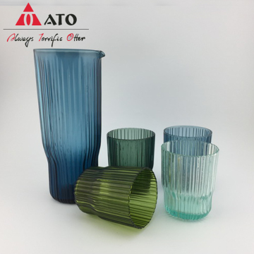 Colorful Dringking Glass Juice Glass pitcher tumbler set