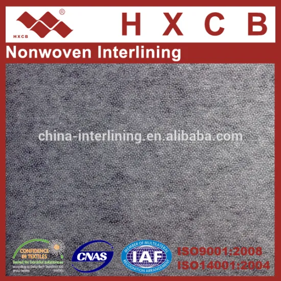 (7010W) Textile 100% Polyester Nonwoven Fusing Interlining Fusible Fabric