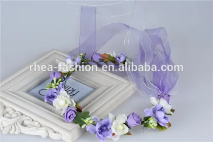 Bridal Design Hair Accessories Colorful Flower Headband,Fascinator Headband Wholesale