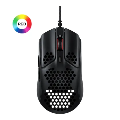Ultra-Lightweight 59g Honeycomb Shell Hex Design RGB HyperX Pulsefire Haste Gaming Mouse" could be shortened to:

"Hex Design RGB HyperX Pulsefire Haste 59g Gaming Mouse