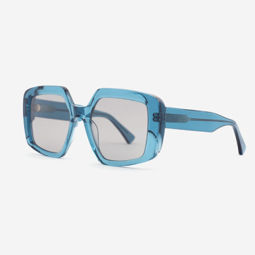 Irregular and Dimensional Acetate Femal Sunglasses