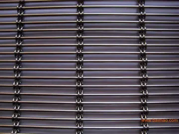Flexible decorative metal wire mesh screen fabric drapery