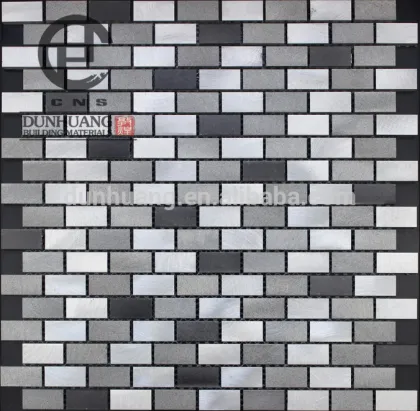 Mix color Aluminum mix crystal glass mosaic tile