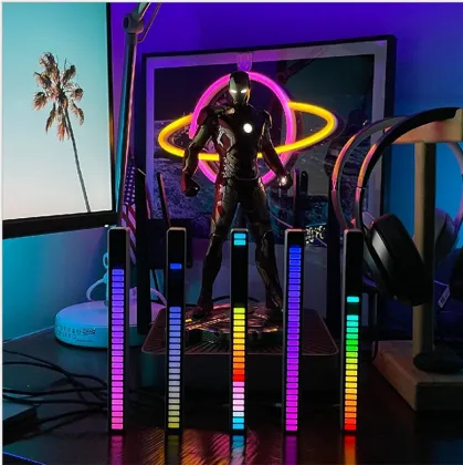 USB Sound-Controlled 32LED Rhythm Light RGB Colorful Tube