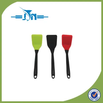 Plastic 3 piece silicon spatula set
