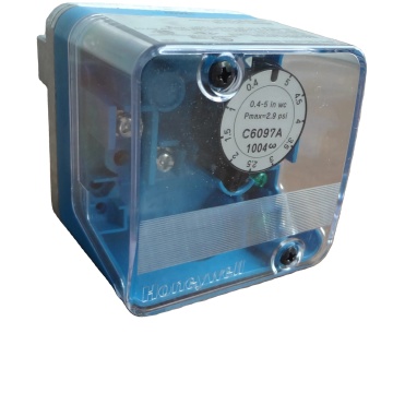 Honeywell C6097A1004 Pressure Gas Switch: Adjustment and Differential Pressure Control