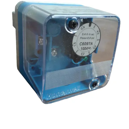 Honeywell C6097A1004 Pressure Gas Switch: Adjustment and Differential Pressure Control