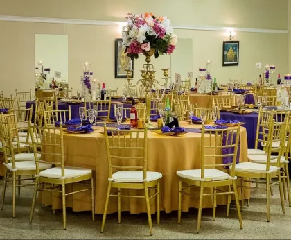 High Quality Wedding Decoration Metal Tiffany Gold Chiavari Chairs