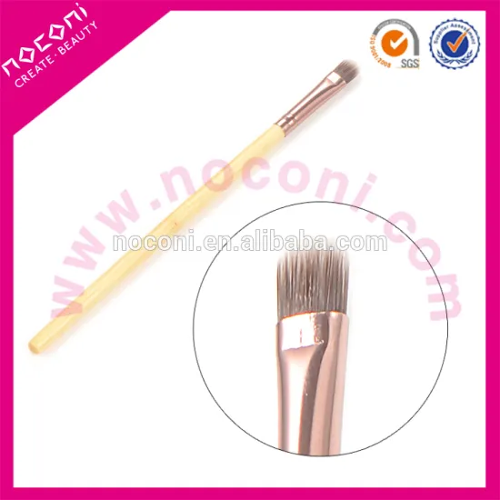 promotion synthetic hair cosmetic sigle eyeshadow brush with bamboo handle