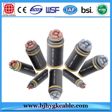 Cable de alimentación con aislamiento XLPE, cable XLPE 4x300mm2, cobre / aluminio, 0.6 / 1kV