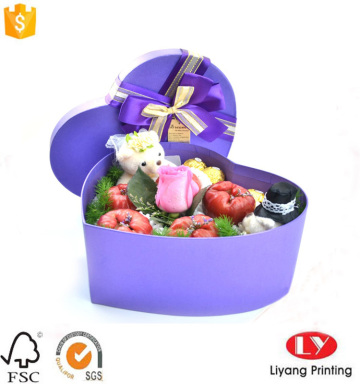 Elegant Heart Shape Flower Gift Packaging Box