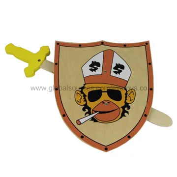 Kids' Wooden Weapons Swords, Conforms to EN 71 Test, Various Colors are AvailableNew