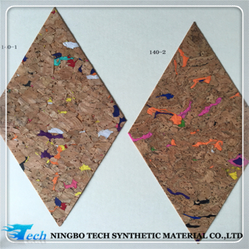 newest design real cork leather material for diary cover, notebook cover, wall covering, enviornment-friendly