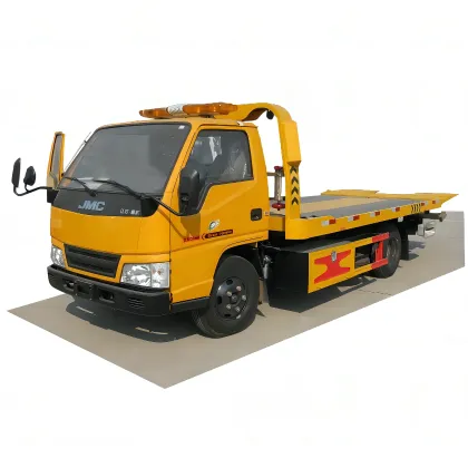 2023 New JMC 4*2 3T Light Weight Flatbed Tow Truck for Roadside Rescue