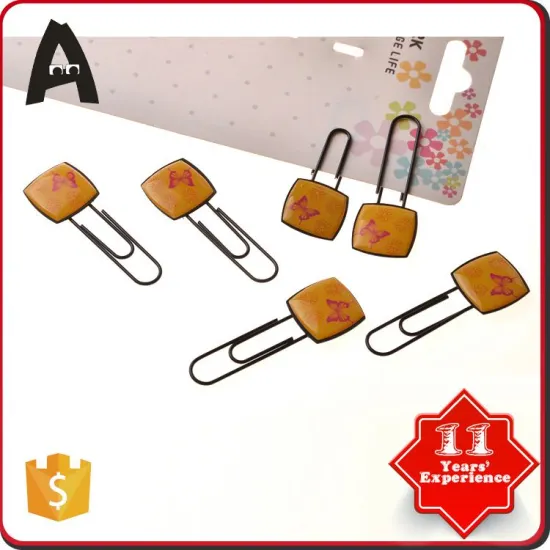 Excellent factory supply flower rose shape paper clips