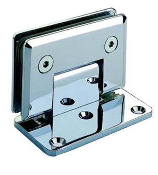 Stainless Steel \ Zinc Alloy Glass Hinge 90°
