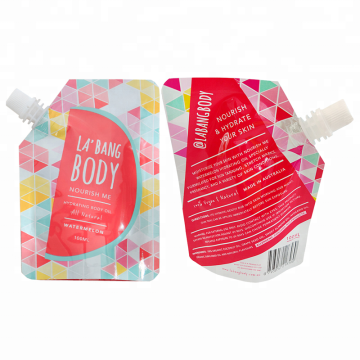 Custom printed packaging plastic bags spout pouch