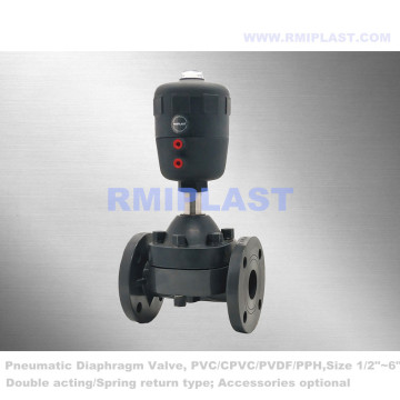 Pneumatic Diaphragm Valve Double Acting