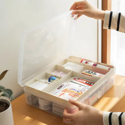 Children's Small Medicine Box: Home Medicine Kit for Medicine Classification