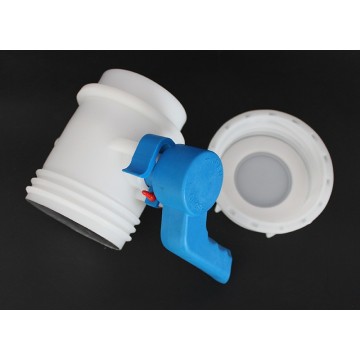 Adaptateur de réservoir d&#39;eau populaire DN50 Soupape de soudage papillon