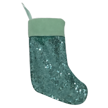 Small sequin XMAS hanging decoration Christmas Stocking