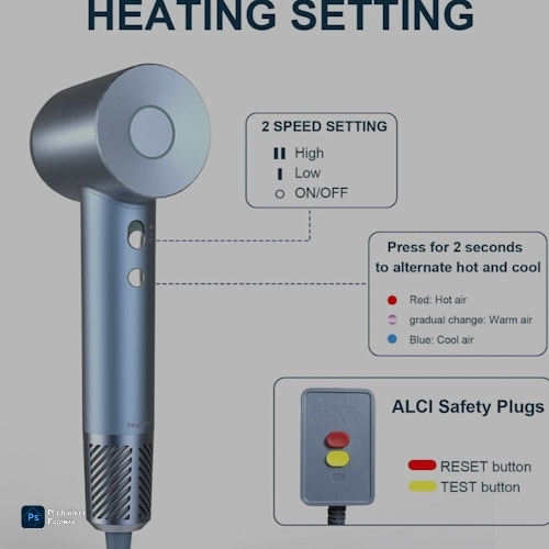 High Speed Ionic Low Noise Hair Dryer