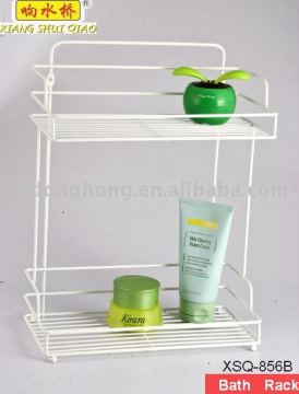 2 tier space saving bathroom rack