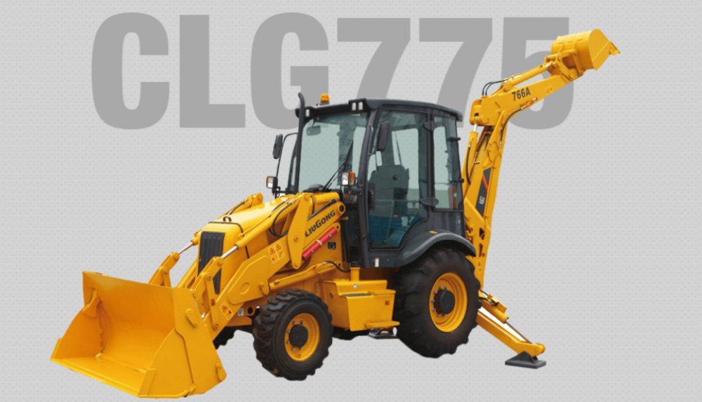 Marca Liugong Backhoe carregadores CLG775