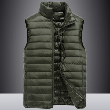 dernière conception gilet d'hiver en cuir de canard