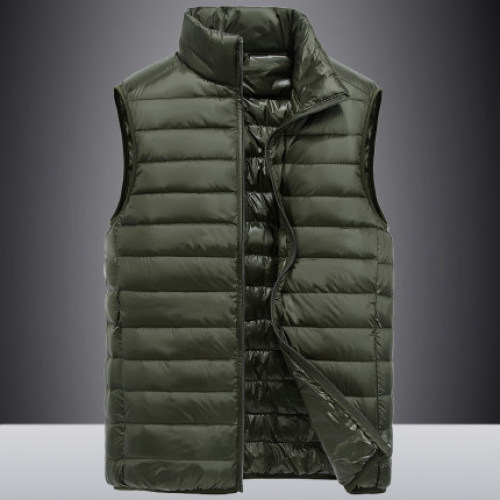 latest design winter vest duck leather