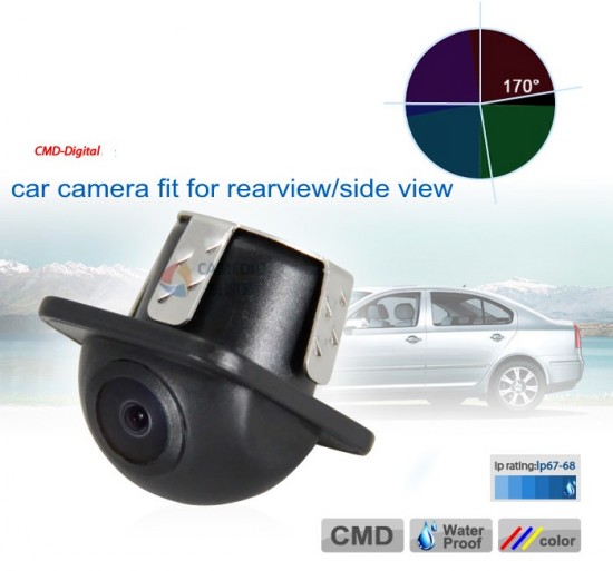 Universal Car Reverse Camera Fit for Reversing& Parking with 170 Wide View Angle&Waterproof