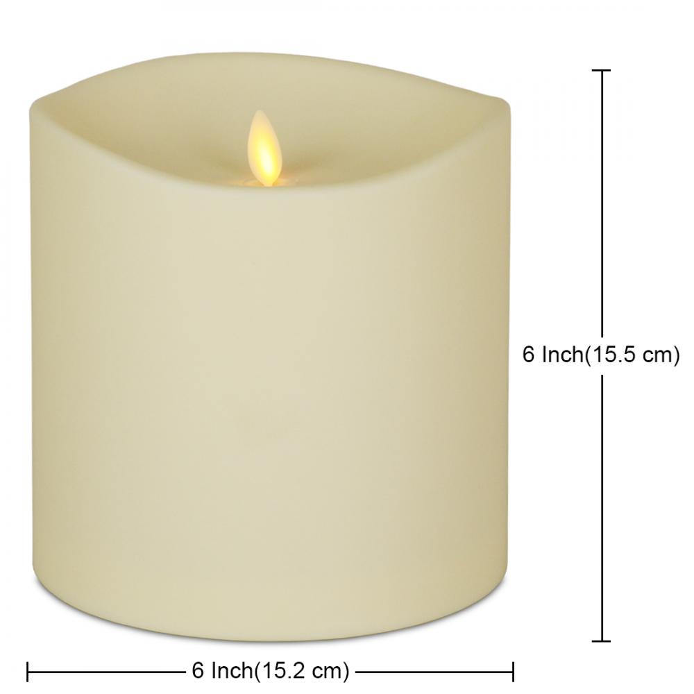 outdoor flameless pillar candles