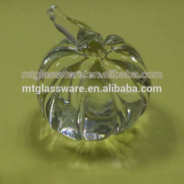 machine pressed glass crystal glass apple for home decor