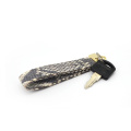 Porte-clés en cuir de python véritable avec logo, 2019