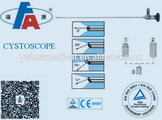Factory price 4mm 0degree 30degree 70degree cystoscope endoscope for adult urology