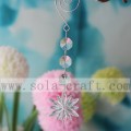 Nouveau design acrylique clair pendentif de lustre en forme de fleur de neige