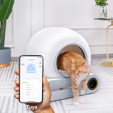 High-Quality First Generation Smart Litter Box with Phone App Remote Control and Litter Leakage Prevention
