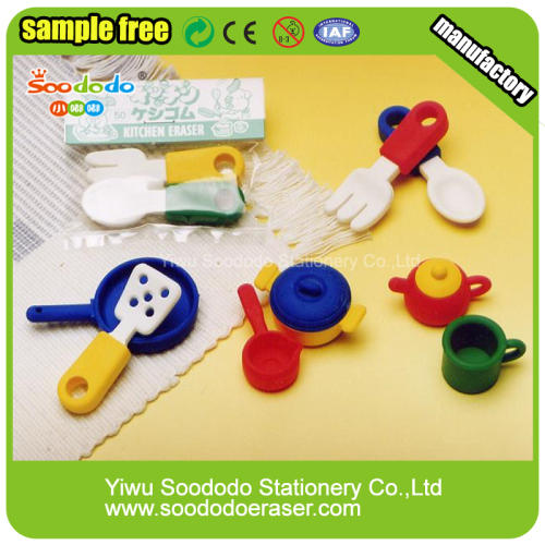 tableware Puzzle Eraser,toy school Stationery