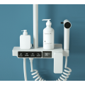 White Color Shower Panel European Shower Column With Faucet Mixer Bathroom Thermostatic Rain Bath Shower Sets