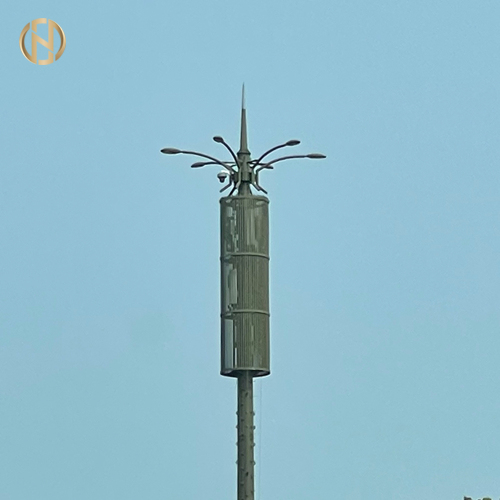 Luces de poste de lámpara de metal al aire libre de 14 metros