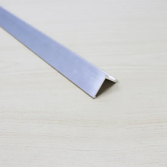 Factory-Made 6000 Series Silver-White Anodized L-Shaped Aluminum Profiles