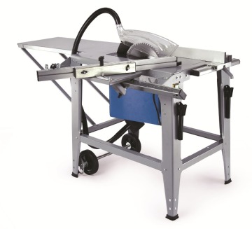 315mm the ball-raced height adjustment permits easy and precise setting of the saw table blade