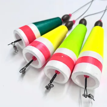New Saltwater Fishing Floats: Design 3/4/5 Rattle Weighted Bobbers and Popping Corks