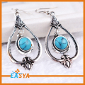 Bijoux boucles d'oreilles de haute qualité en alliage Turquoise lustre