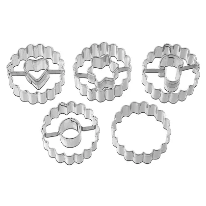 Christmas Linzer Cookie Cutter stainless steel cookie press
