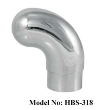 Stainless Steel Polished Chrome Finished Radius End Cap